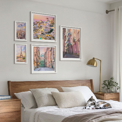 Set di 5 quadri Incantevoli città europee