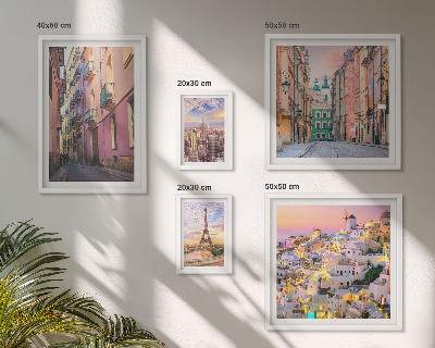 Set di 5 quadri Incantevoli città europee