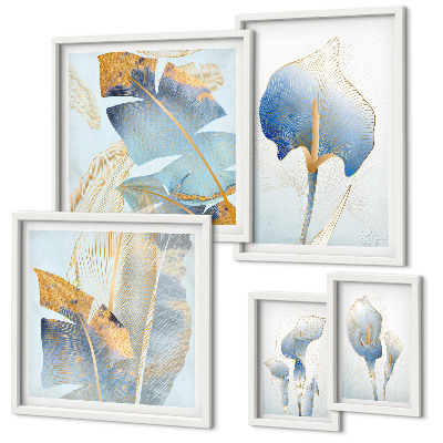 Set di quadri incorniciati Fiori eleganti e natura delicata