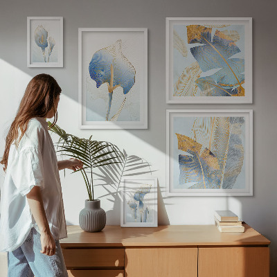 Set di quadri incorniciati Fiori eleganti e natura delicata