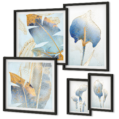 Set di quadri incorniciati Fiori eleganti e natura delicata