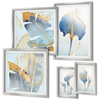 Set di quadri incorniciati Fiori eleganti e natura delicata