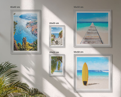Polittico con cornice Paesaggi marini e spiagge