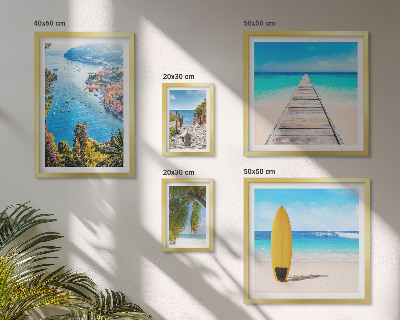 Polittico con cornice Paesaggi marini e spiagge