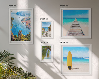 Polittico con cornice Paesaggi marini e spiagge