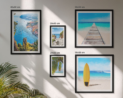 Polittico con cornice Paesaggi marini e spiagge