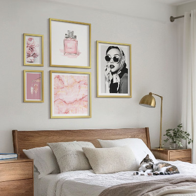 Set di quadri incorniciati Eleganti dettagli in rosa