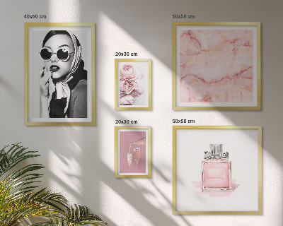 Set di quadri incorniciati Eleganti dettagli in rosa
