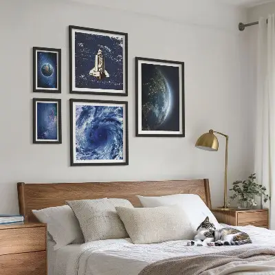 Paesaggi cosmici della Terra set di 5 quadri