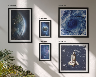 Set di 5 quadri Paesaggi cosmici della Terra