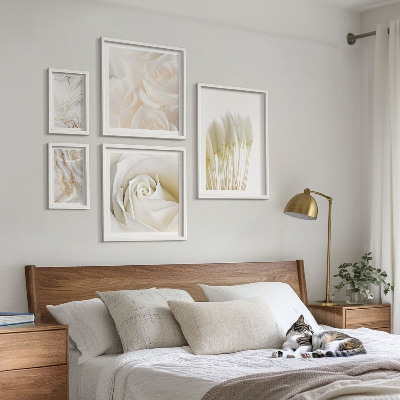 Set di quadri incorniciati Dettagli in marmo rosa bianco