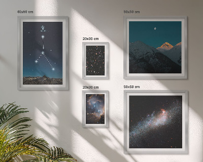 Polittico con cornice Motivi cosmici del cielo notturno