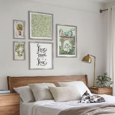 Polittico con cornice Motivi vegetali e accenti boho