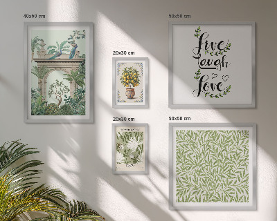 Polittico con cornice Motivi vegetali e accenti boho