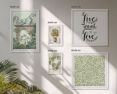 Polittico con cornice Motivi vegetali e accenti boho