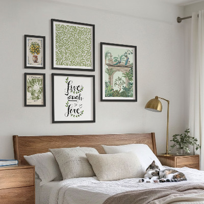 Polittico con cornice Motivi vegetali e accenti boho