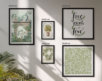 Polittico con cornice Motivi vegetali e accenti boho