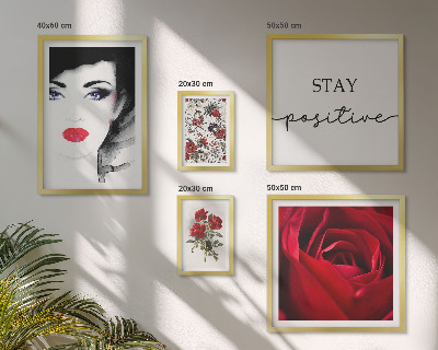 Polittico con cornice Ritratti di donne con fiori vintage