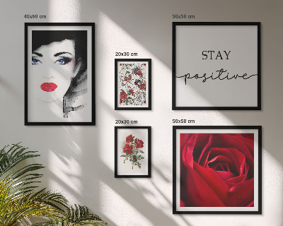 Polittico con cornice Ritratti di donne con fiori vintage