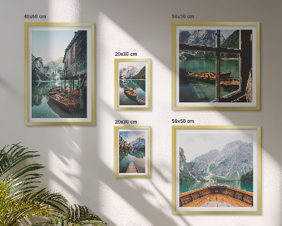 Set di quadri incorniciati Laghi paesaggio montano pace