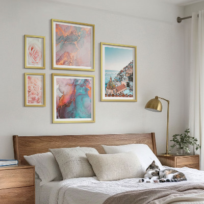 Polittico con cornice Romantici paesaggi rosa