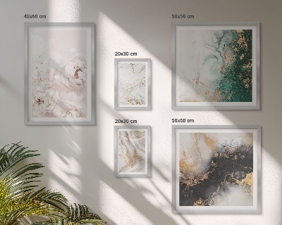 Set di 5 quadri Accenti floreali, eleganza astratta