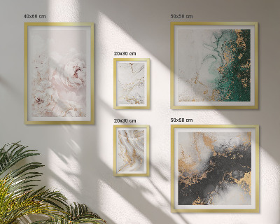Set di 5 quadri Accenti floreali, eleganza astratta