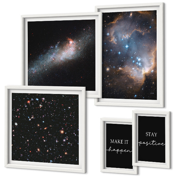 Set di quadri incorniciati Ispirazioni cosmiche e motivazione