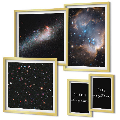 Set di quadri incorniciati Ispirazioni cosmiche e motivazione