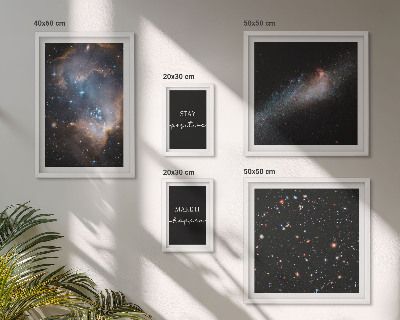 Set di quadri incorniciati Ispirazioni cosmiche e motivazione