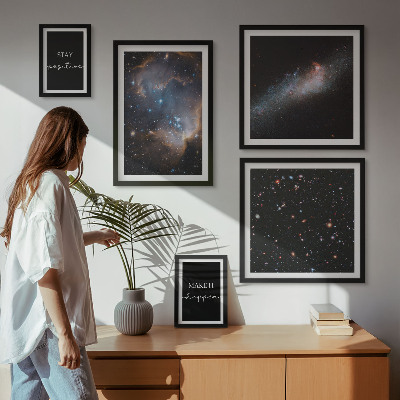 Set di quadri incorniciati Ispirazioni cosmiche e motivazione