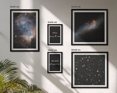 Set di quadri incorniciati Ispirazioni cosmiche e motivazione