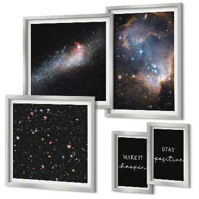 Set di quadri incorniciati Ispirazioni cosmiche e motivazione