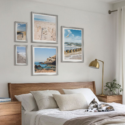 Set di 5 quadri Paesaggi costieri sulle spiagge