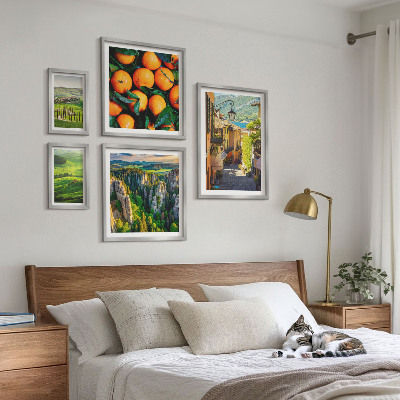Set di 5 quadri Incantevoli paesaggi rurali