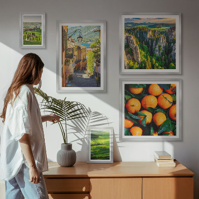 Set di 5 quadri Incantevoli paesaggi rurali
