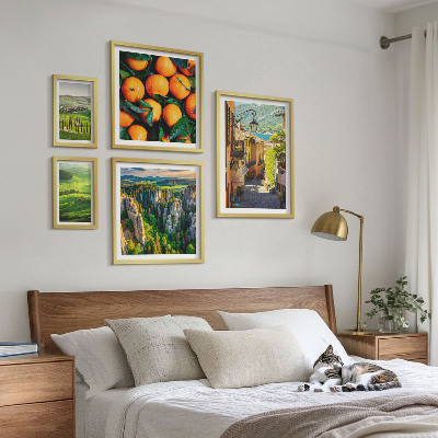 Set di 5 quadri Incantevoli paesaggi rurali