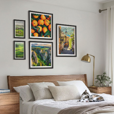 Set di 5 quadri Incantevoli paesaggi rurali