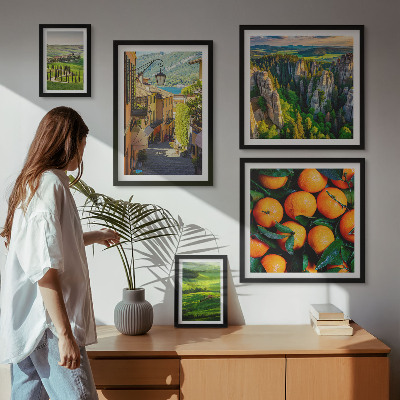 Set di 5 quadri Incantevoli paesaggi rurali