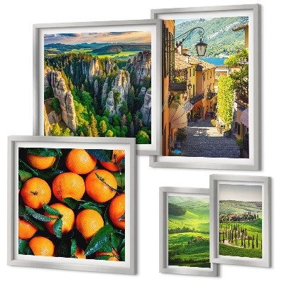Set di 5 quadri Incantevoli paesaggi rurali