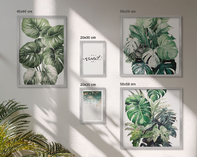 Set di 5 quadri Motivi vegetali moderni