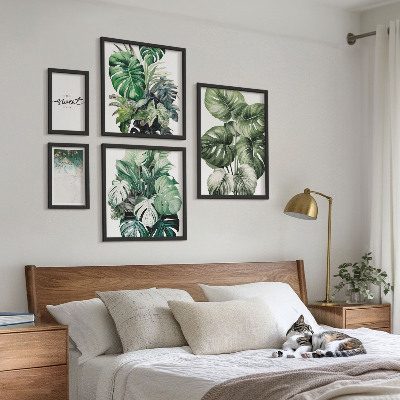 Set di 5 quadri Motivi vegetali moderni