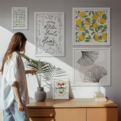 Set di 5 quadri Idee per cucine eleganti