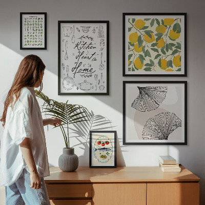 Set di 5 quadri Idee per cucine eleganti