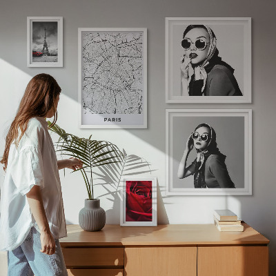 Set di 5 quadri Dettagli di stile della moda parigina