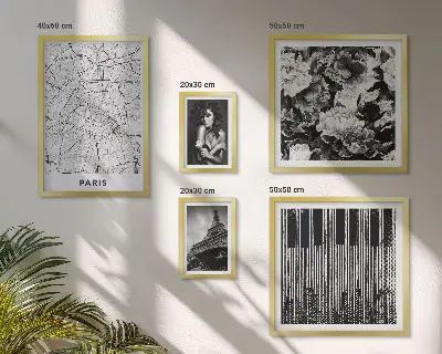Set di quadri incorniciati decorazione con elegante architettura in stile parigino