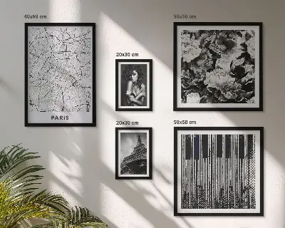 Set di quadri incorniciati decorazione con elegante architettura in stile parigino