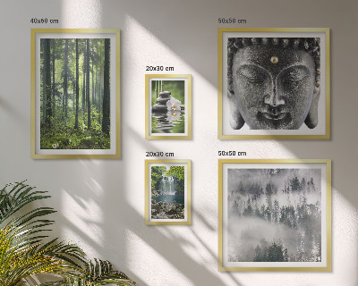 Set di quadri incorniciati Temi rilassanti in stile zen ispirati alla natura.