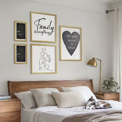 Set di quadri incorniciati Valori familiari, amore, vicinanza