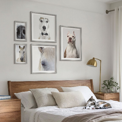 Polittico con cornice Ritratti di animali moderni